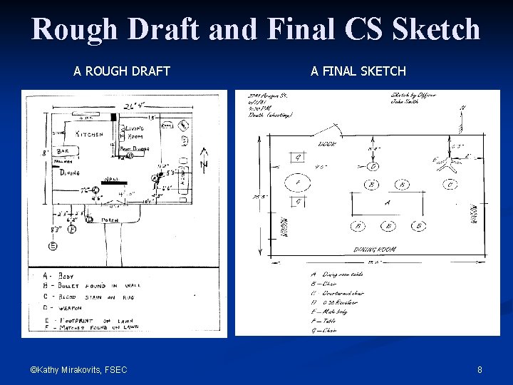 Rough Draft and Final CS Sketch A ROUGH DRAFT ©Kathy Mirakovits, FSEC A FINAL