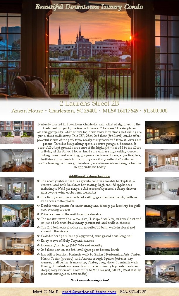 Beautiful Downtown Luxury Condo 2 Laurens Street 2