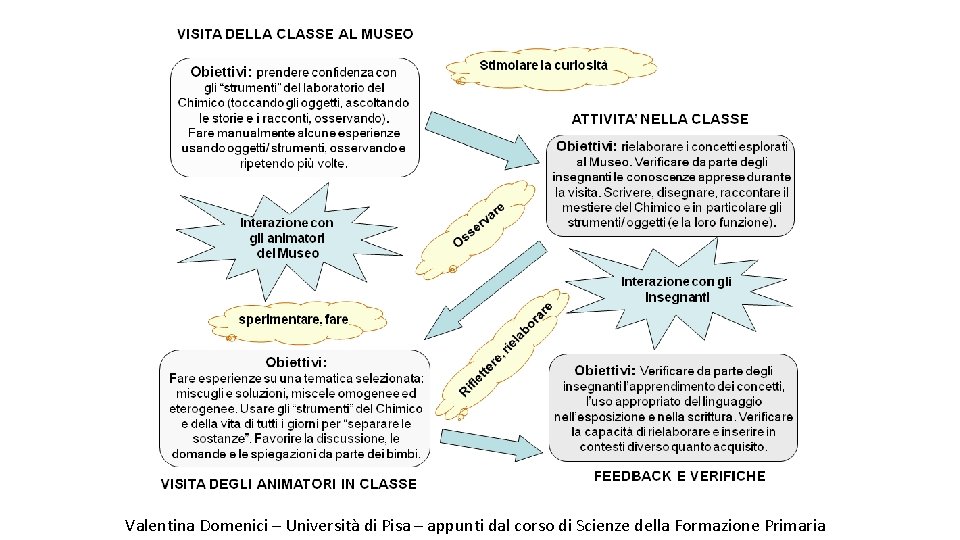 Valentina Domenici – Università di Pisa – appunti dal corso di Scienze della Formazione