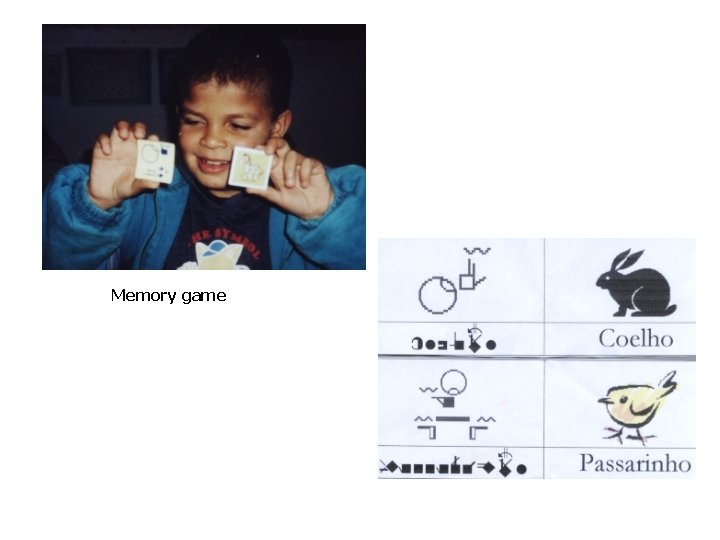 Memory game Jogo de mímica 