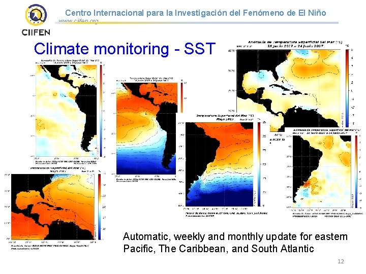 Centro Internacional para la Investigación del Fenómeno de El Niño www. ciifen. org Climate