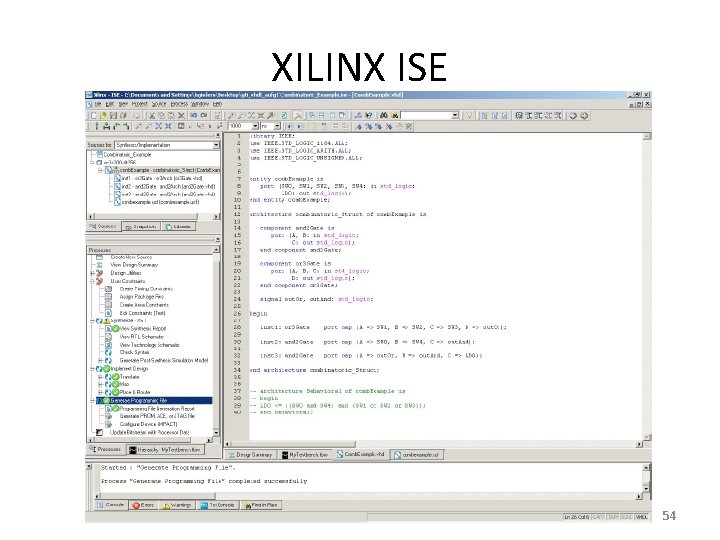 XILINX ISE 54 