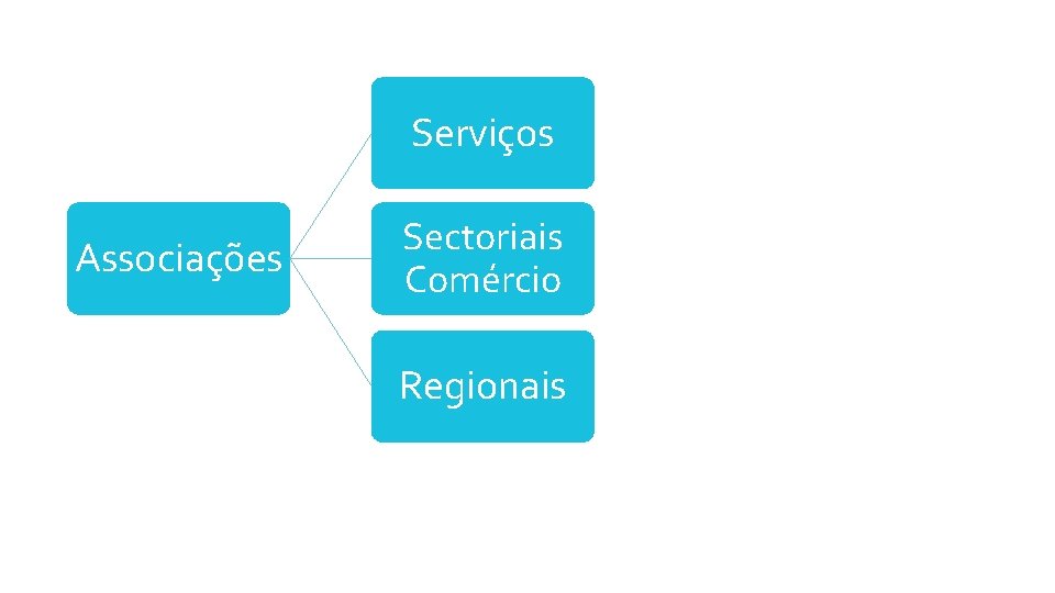 Serviços Associações Sectoriais Comércio Regionais 