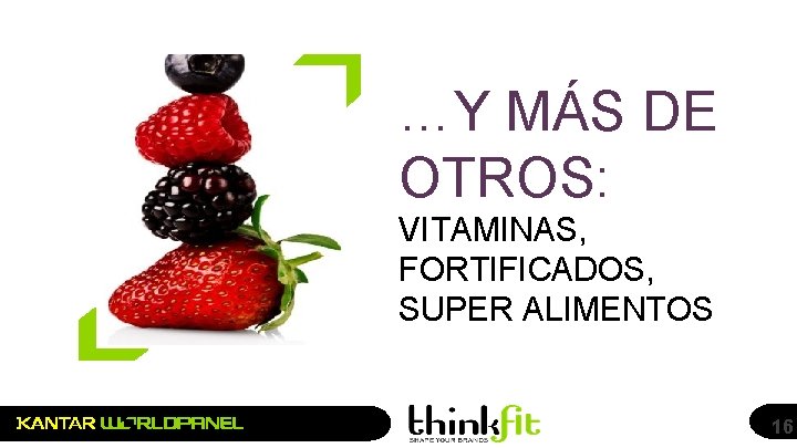 …Y MÁS DE OTROS: VITAMINAS, FORTIFICADOS, SUPER ALIMENTOS 16 