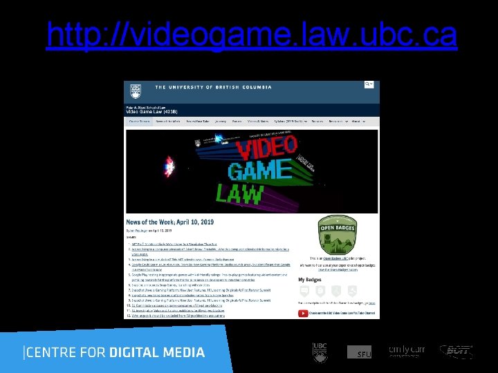http: //videogame. law. ubc. ca 