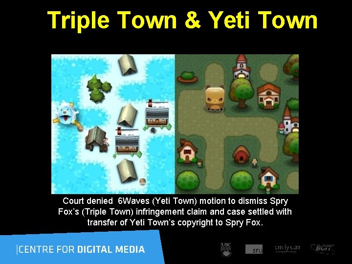 Triple Town & Yeti Town Court denied 6 Waves (Yeti Town) motion to dismiss