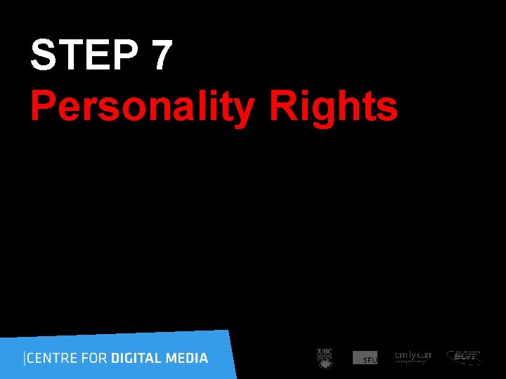 STEP 7 Personality Rights 