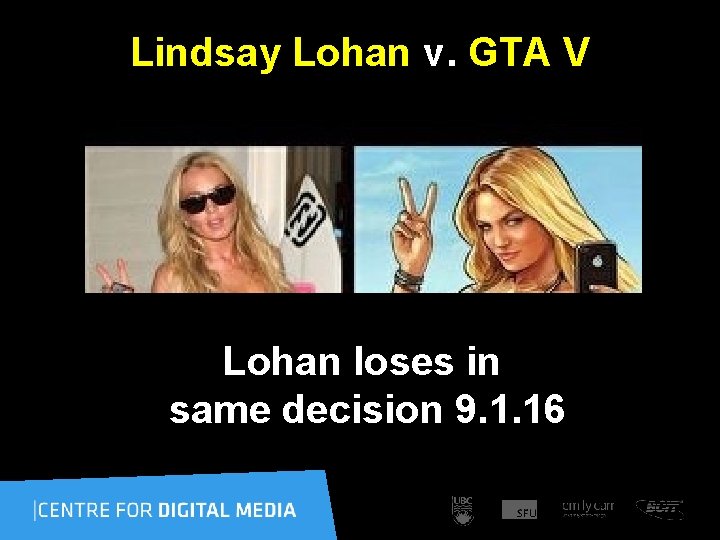Lindsay Lohan v. GTA V Lohan loses in same decision 9. 1. 16 