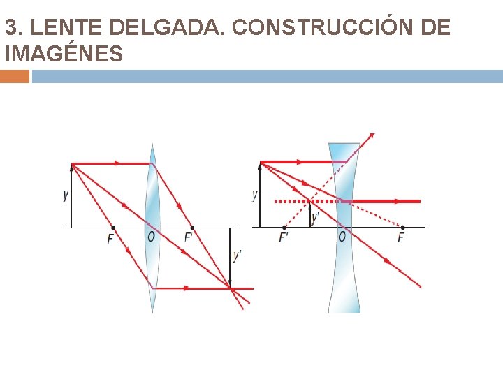 3. LENTE DELGADA. CONSTRUCCIÓN DE IMAGÉNES 