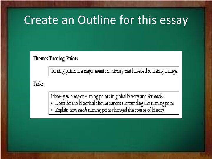 Create an Outline for this essay 