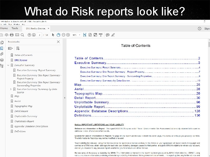 What do Risk reports look like? 1/22/2022 6 