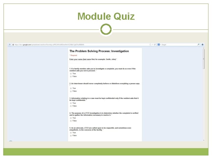 Module Quiz 