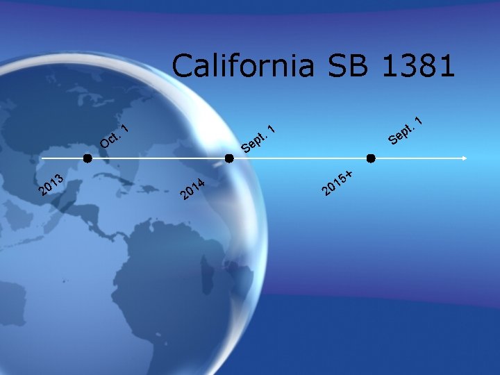 California SB 1381. 1 t c O 13 0 2 pt e S 14