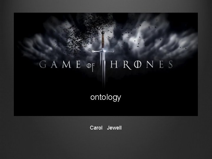 ontology Carol Jewell 