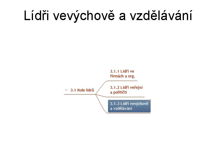 Lídři vevýchově a vzdělávání 