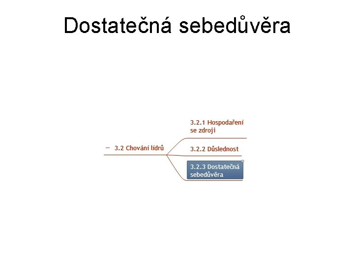 Dostatečná sebedůvěra 