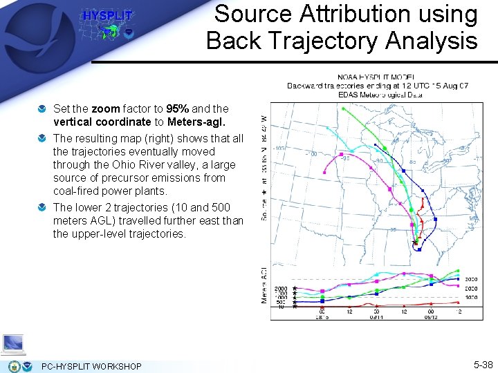 Source Attribution using Back Trajectory Analysis Set the zoom factor to 95% and the Source Attribution using Back Trajectory Analysis Set the zoom factor to 95% and the