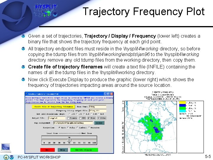 Trajectory Frequency Plot Given a set of trajectories, Trajectory / Display / Frequency (lower Trajectory Frequency Plot Given a set of trajectories, Trajectory / Display / Frequency (lower