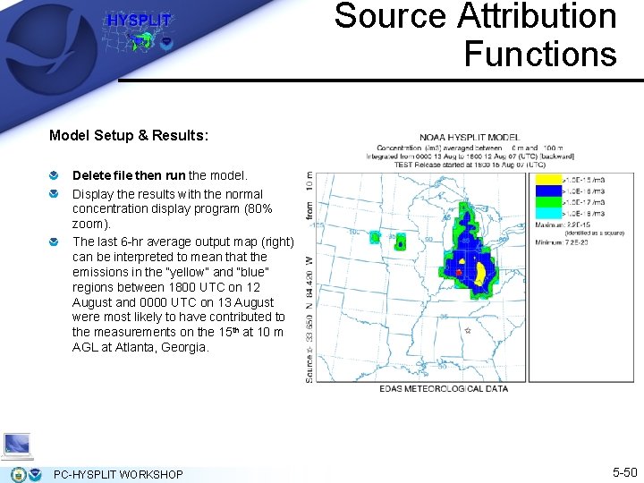 Source Attribution Functions Model Setup & Results: Delete file then run the model. Display Source Attribution Functions Model Setup & Results: Delete file then run the model. Display