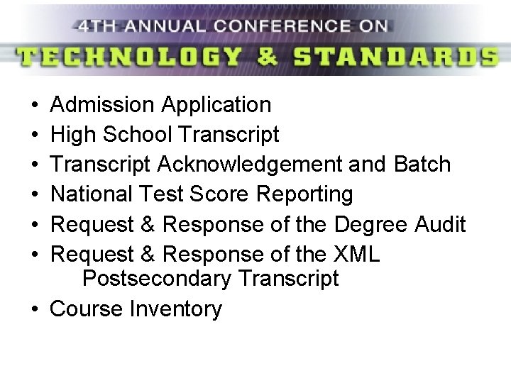  • • • Admission Application High School Transcript Acknowledgement and Batch National Test