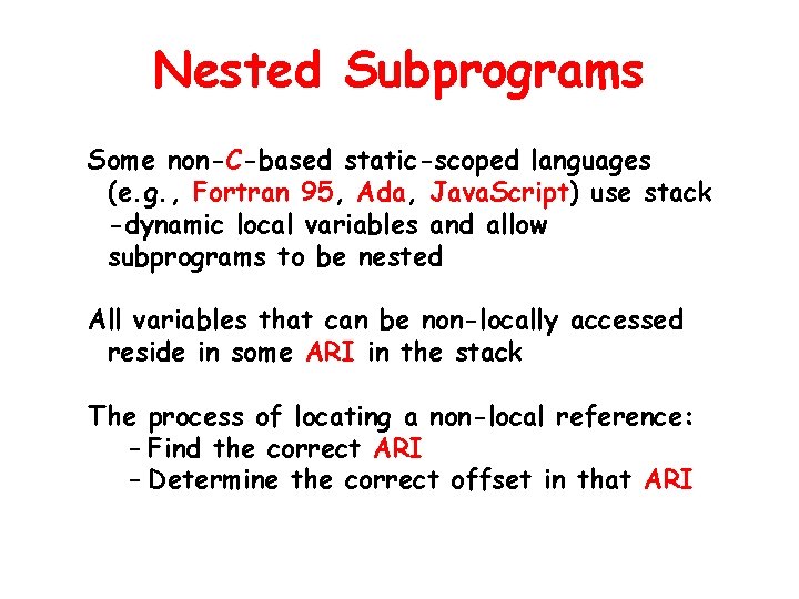 CMP 339692 Programming Languages Day 20 Tuesday April
