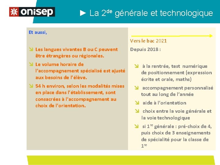 ► La 2 de générale et technologique Et aussi, Vers le bac 2021 î ► La 2 de générale et technologique Et aussi, Vers le bac 2021 î