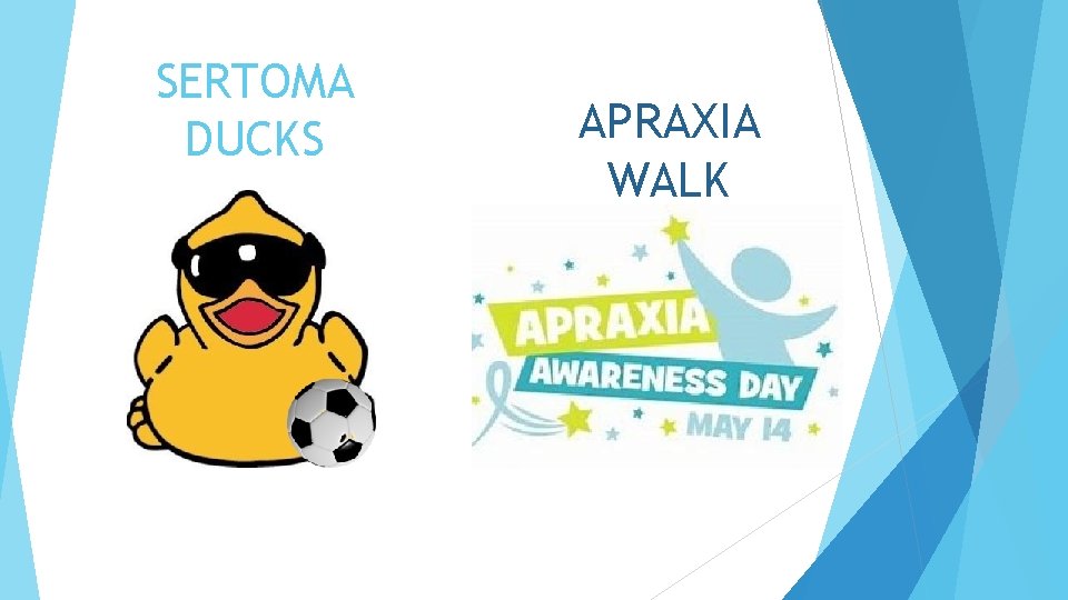 SERTOMA DUCKS APRAXIA WALK 