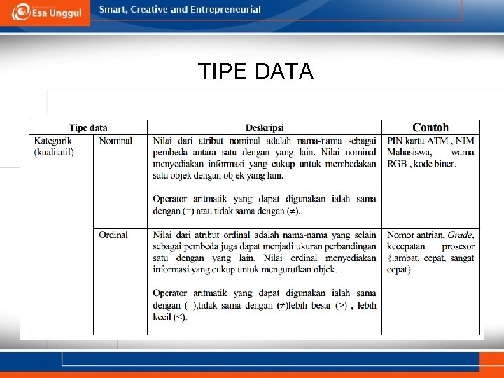 TIPE DATA 