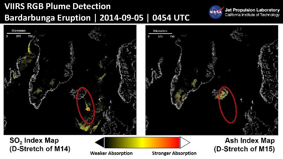 VIIRS RGB Plume Detection Bardarbunga Eruption | 2014 -09 -05 | 0454 UTC 11