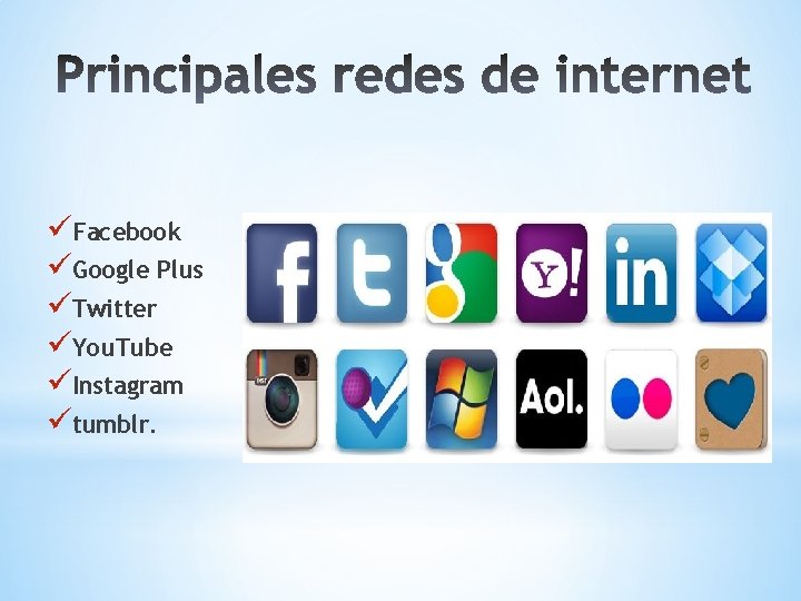 üFacebook üGoogle Plus üTwitter üYou. Tube üInstagram ütumblr. 