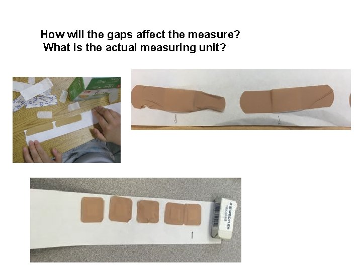 How will the gaps affect the measure? What is the actual measuring unit? 