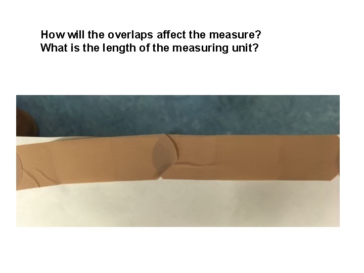 How will the overlaps affect the measure? What is the length of the measuring