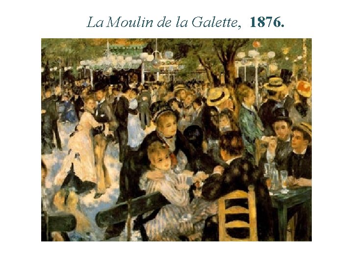 La Moulin de la Galette, 1876. 
