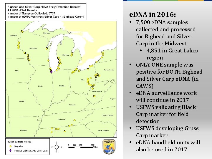 e. DNA in 2016: ACRCC • 7, 500 e. DNA samples collected and processed