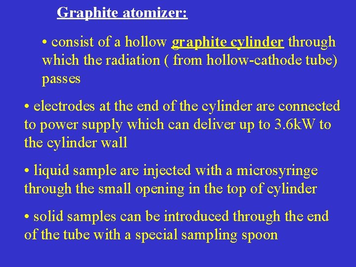 Atomic Spectroscopy Flame emission spectroscopy FES Atomic Absorption