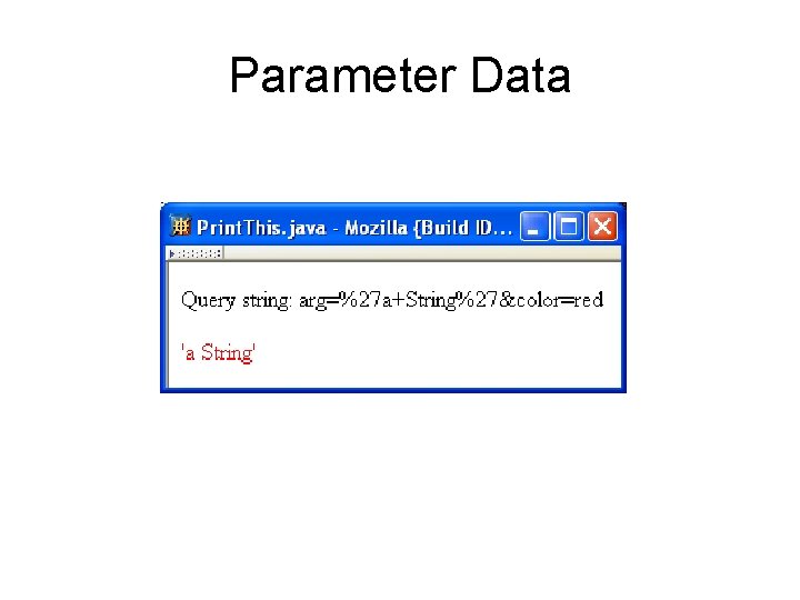 Parameter Data 