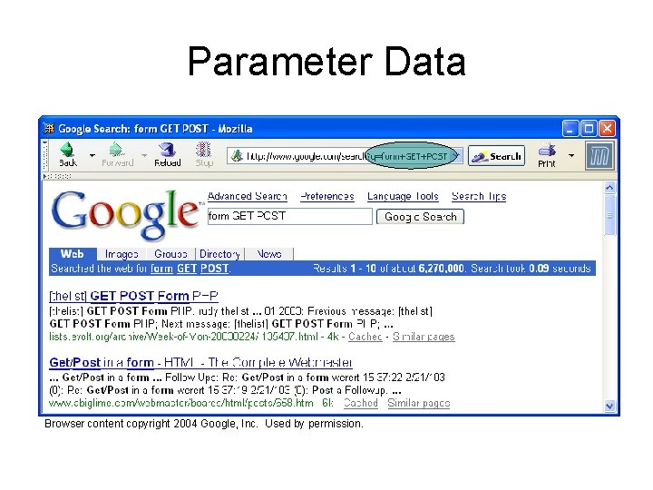 Parameter Data Browser content copyright 2004 Google, Inc. Used by permission. 