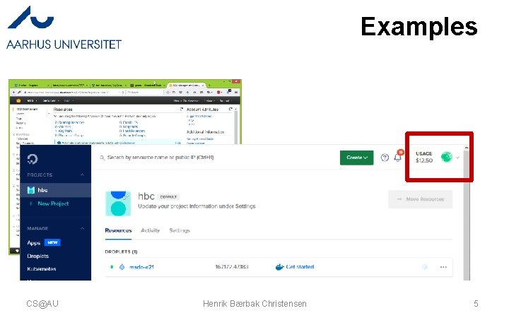 Examples CS@AU Henrik Bærbak Christensen 5 Examples CS@AU Henrik Bærbak Christensen 5