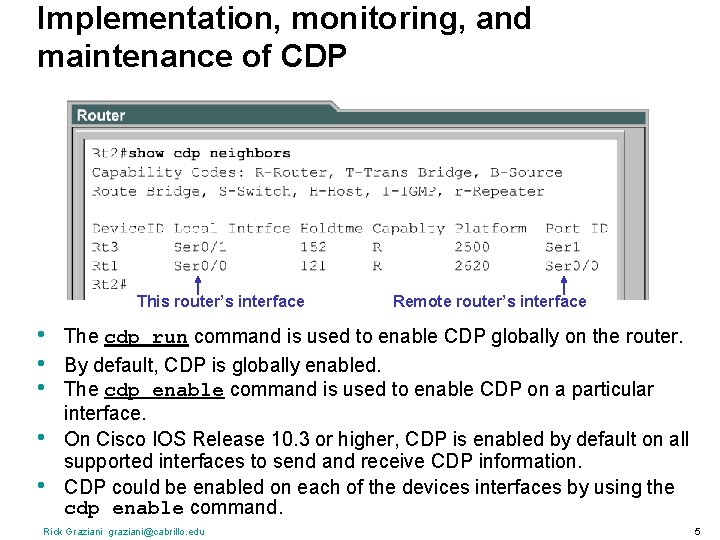 Ch 4 Learning About Other Devices CDP and