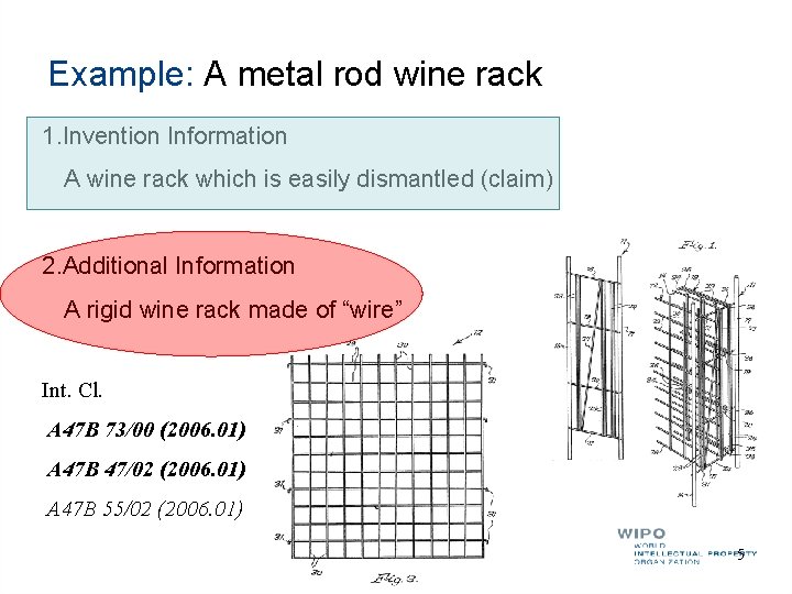 Example: A metal rod wine rack 1. Invention Information A wine rack which is