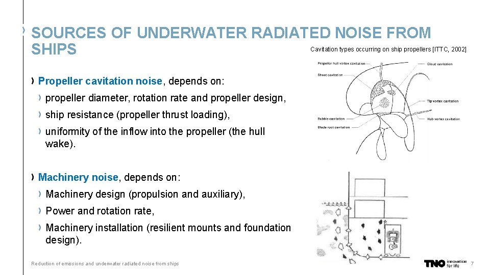 REDUCTION OF EMISSIONS AND UNDERWATER RADIATED NOISE FROM