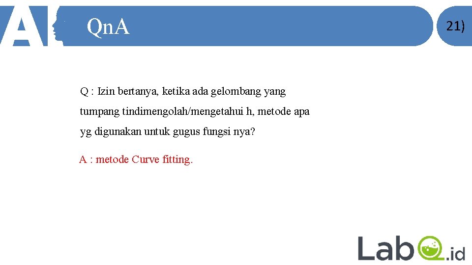 Qn. A Q : Izin bertanya, ketika ada gelombang yang tumpang tindimengolah/mengetahui h, metode