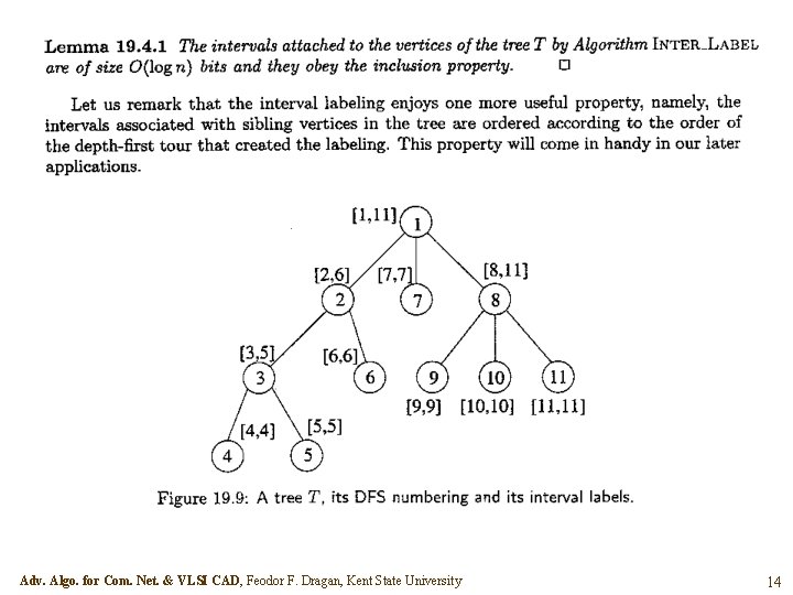 Adv. Algo. for Com. Net. & VLSI CAD, Feodor F. Dragan, Kent State University