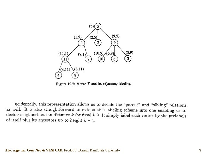 Adv. Algo. for Com. Net. & VLSI CAD, Feodor F. Dragan, Kent State University