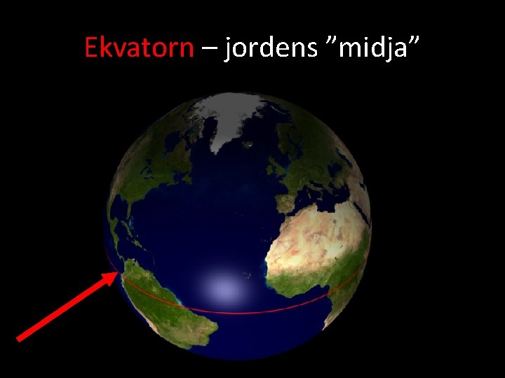 Ekvatorn – jordens ”midja” 