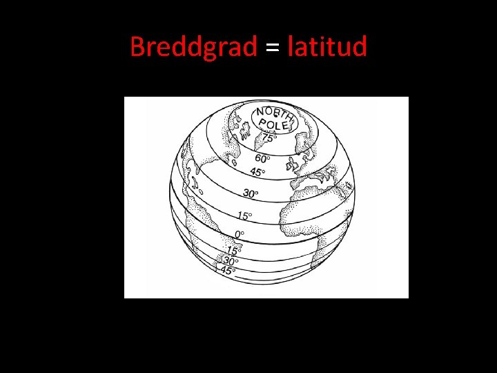 Breddgrad = latitud 