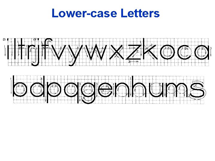 Lower-case Letters 
