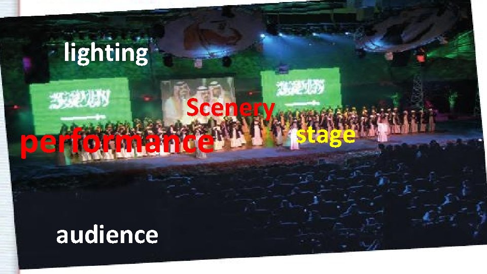 lighting Scenery performance audience stage 