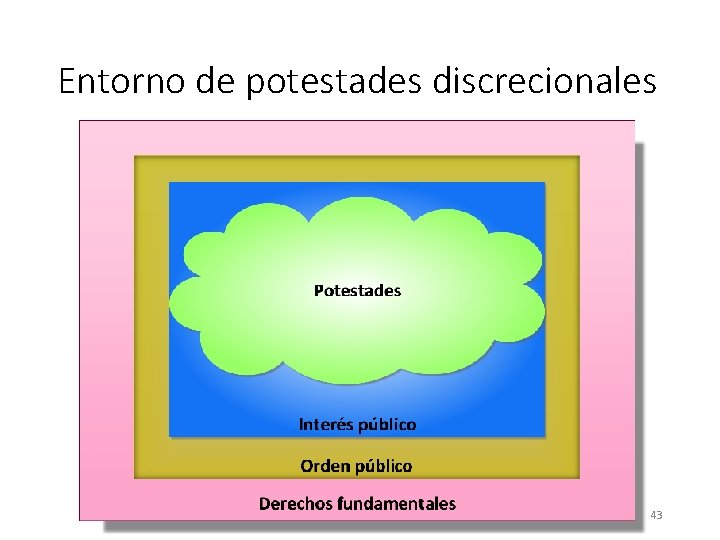 Entorno de potestades discrecionales 43 