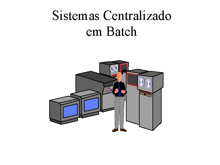 Sistemas Centralizado em Batch Centro de Processamento de Dados Sala de Reuniões Diretoria Departamento